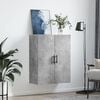 vidaXL Armoire murale gris béton 69,5x34x90 cm