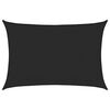 vidaXL Voile d'ombrage 160 g/m&sup2; Noir 5x6 m PEHD