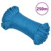 vidaXL Corde de travail Bleu 3 mm 250 m Polypropyl&egrave;ne