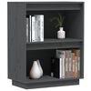 vidaXL Armoire console Gris 60x34x75 cm Bois de pin solide
