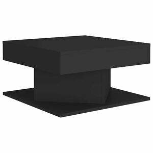 vidaXL Table basse Noir 57x57x30 cm Bois d'ing&eacute;nierie