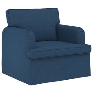 vidaXL Canap&eacute; Bleu 84 x 80 x 85 cm tissu