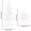 vidaXL Arbre de No&euml;l en bois pour d&eacute;coration 60 cm bois massif de pin
