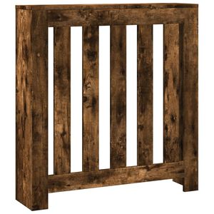 vidaXL Cache-radiateur ch&ecirc;ne fum&eacute; 78x20x82 cm bois d'ing&eacute;nierie
