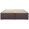 vidaXL Cadre de lit sans matelas marron fonc&eacute; 180x200 cm tissu