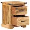 vidaXL Table de chevet 40x35x50 cm bois de manguier massif