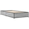 vidaXL Cadre de lit sans matelas sonoma gris 75x190 cm