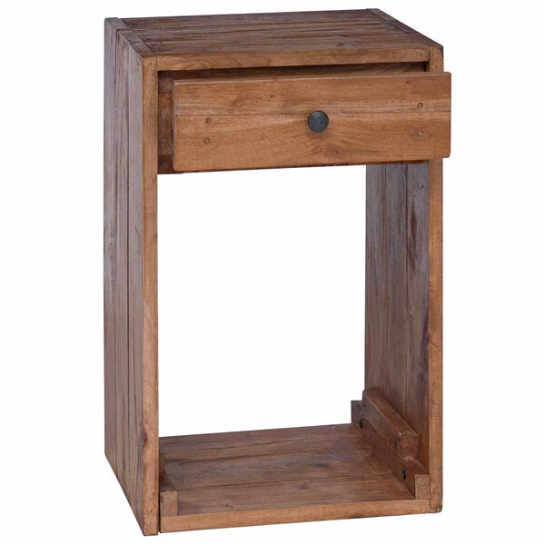 vidaXL Table de chevet Marron 63 x 30 x 79 cm Bois de Mahogany Massif