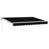 vidaXL Auvent r&eacute;tractable &eacute;lectrique Noir 3 x 2,5 m