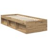 vidaXL Cadre de lit Ch&ecirc;ne artisan 75 x 190 cm Bois de pin massif