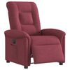 vidaXL Fauteuil inclinable &eacute;lectrique Rouge bordeaux Tissu