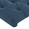 vidaXL Cadre de lit sans matelas bleu fonc&eacute; 90x200 cm velours