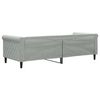 vidaXL Lit de repos sans matelas gris clair 80x200 cm velours