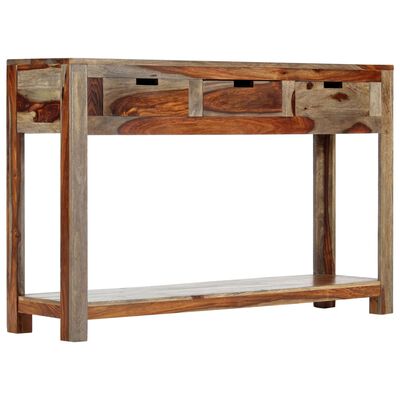 vidaXL Table console avec 3 tiroirs 120x30x75 cm Bois massif