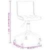 vidaXL Chaises pivotantes &agrave; manger lot de 2 marron velours