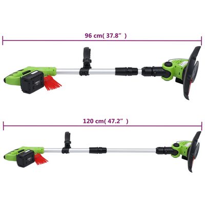 vidaXL Set outils électriques jardin sans fil 3pcs chargeurs/batteries