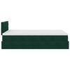 vidaXL Cadre de lit ottoman avec matelas vert fonc&eacute; 120x200 cm velours