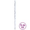 vidaXL Autocollants auto-adh&eacute;sifs pour meuble blanc marbr&eacute; 90x500 cm