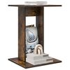 vidaXL Table d'appoint Ch&ecirc;ne fum&eacute; 45 x 40 x 62,5 cm Bois d'ing&eacute;nierie