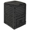 vidaXL Composteur de jardin Noir 59,5 x 60 x 81,5 cm 280 l 100% PP