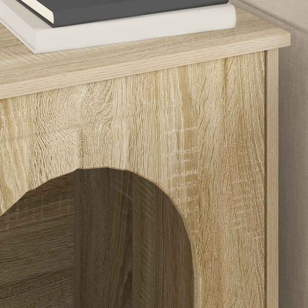 vidaXL Maison pour chat Sonoma 53 x 52 x 62 cm Bois d'ing&eacute;nierie