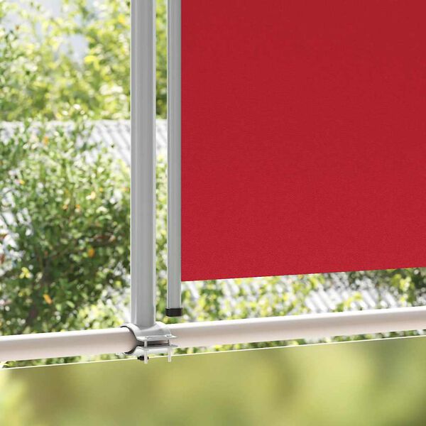vidaXL Auvent lat&eacute;ral r&eacute;tractable de patio 140 x 300 cm Rouge