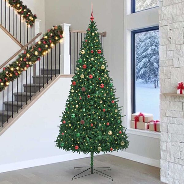 vidaXL Sapin de No&euml;l Vert 400 cm PVC
