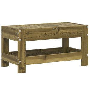 vidaXL Repose-pied de jardin 62x30x32 cm bois de pin impr&eacute;gn&eacute;