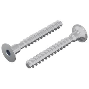 vidaXL Vis 2 pcs Zinc&eacute; 5 x 40 mm Fer