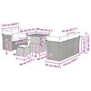 vidaXL Ensemble de canap&eacute; de jardin 8 pcs Beige polyrotin