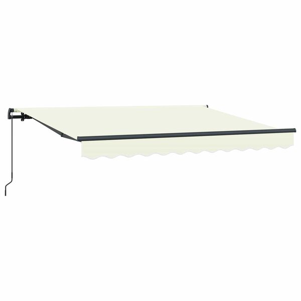 vidaXL Auvent R&eacute;tractable Cr&egrave;me 250 x 200 cm Polyester et Aluminium
