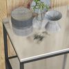 vidaXL Rangement de cuisine avec &eacute;tag&egrave;re Argent 60 x 50 x 92 cm Acier