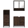 vidaXL Ensemble de meubles de salle de bain 3 pcs Ch&ecirc;ne marron