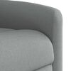 vidaXL Fauteuil inclinable &eacute;lectrique gris clair tissu
