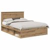 vidaXL Cadre de lit Ch&ecirc;ne artisan 140 x 200 cm Pin massif