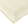 vidaXL Coussin Cr&egrave;me 120 x 60 x 12 cm Tissu Oxford