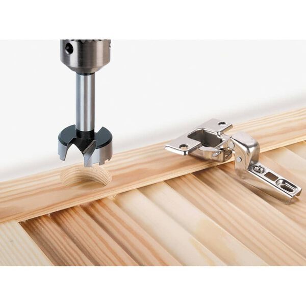 wolfcraft Jeu de m&egrave;che &agrave; fa&ccedil;onner en acier 5 pcs Forstner 1002000