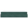vidaXL Cadre de lit avec matelas avec matelas 2 pcs Vert Velours