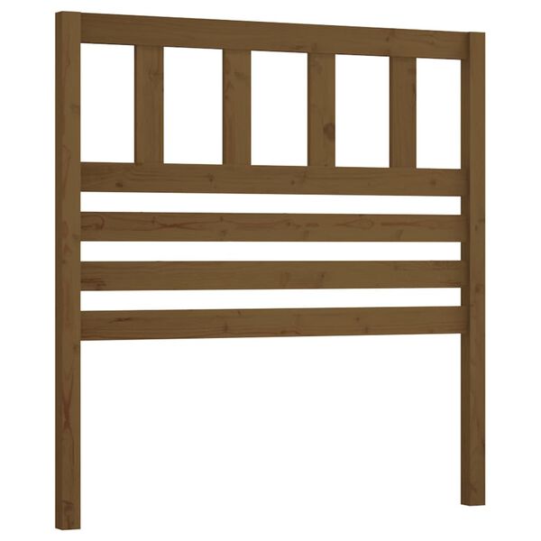 vidaXL T&ecirc;te de lit Marron miel 81x4x100 cm Bois massif de pin