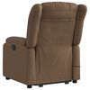 vidaXL Fauteuil de massage inclinable Marron Tissu