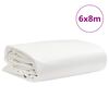 vidaXL B&acirc;che blanc 6x8 m 650 g/m&sup2;