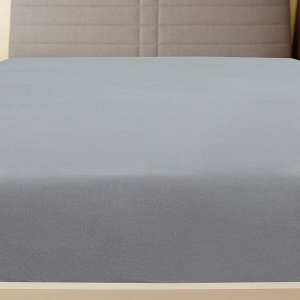 vidaXL Draps-housses Jersey 2 pcs Gris 180x200 cm Coton