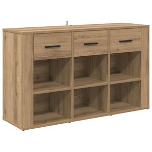 vidaXL Buffet Ch&ecirc;ne artisanal 100 x 30 x 59,5 cm Bois d'ing&eacute;nierie