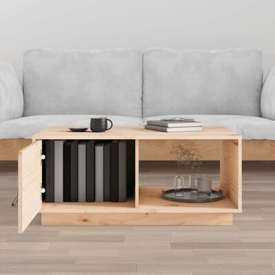 vidaXL Table basse 80x50x35,5 cm Bois massif de pin