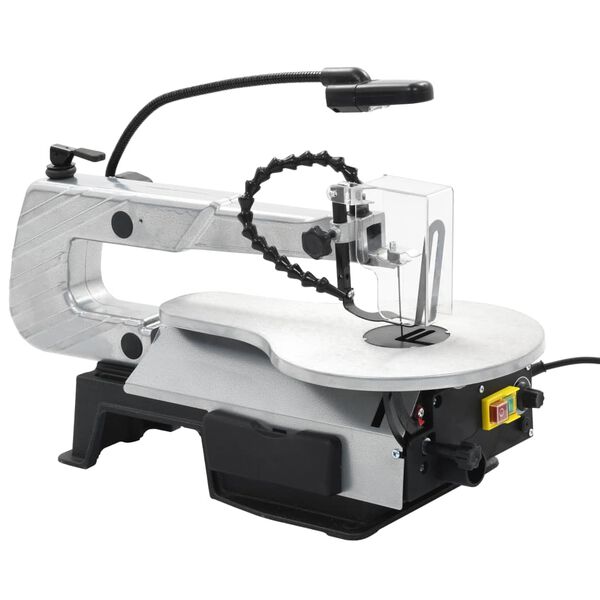 vidaXL Scie &agrave; chantourner &agrave; &eacute;clairage Acier Profondeur de coupe 406 mm