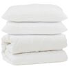 vidaXL Couette avec oreiller 3 pc Blanc Microfibre