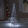 vidaXL Arbre de No&euml;l LED avec 390 LED Blanc froid 250 cm Fer