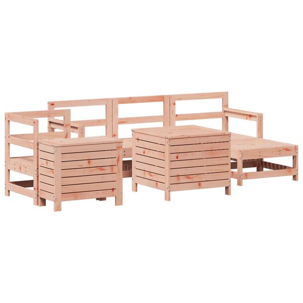vidaXL Salon de jardin 7 pcs bois massif sapin de douglas