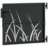vidaXL Porte de Jardin Noir 85 x 100 cm Acier peint par poudre