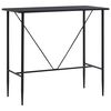 vidaXL Ensemble de bar 5 pcs Tissu Noir